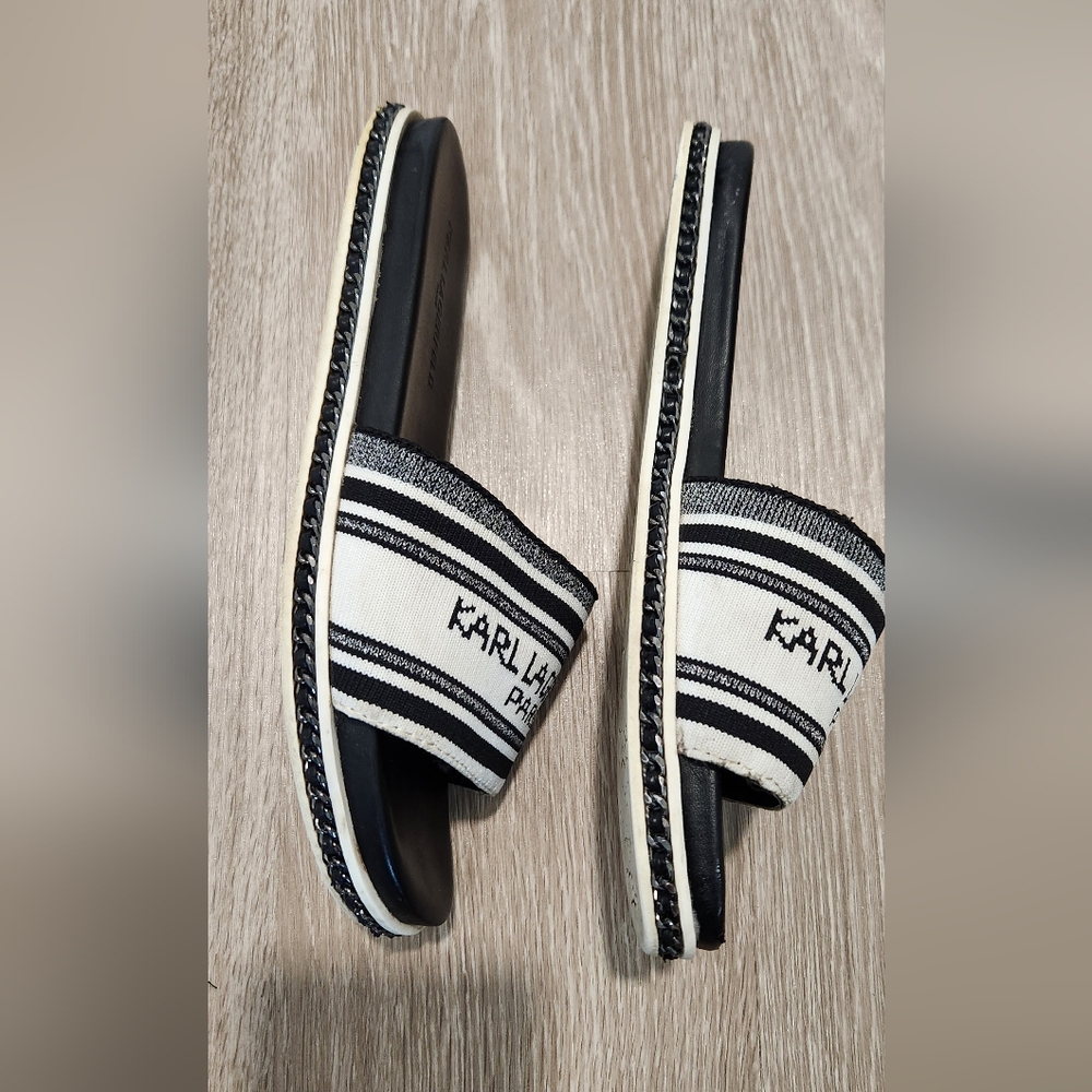 Karl Lagerfeld Paris Blix Slide Sandal size 7.5 - Picture 4 of 9